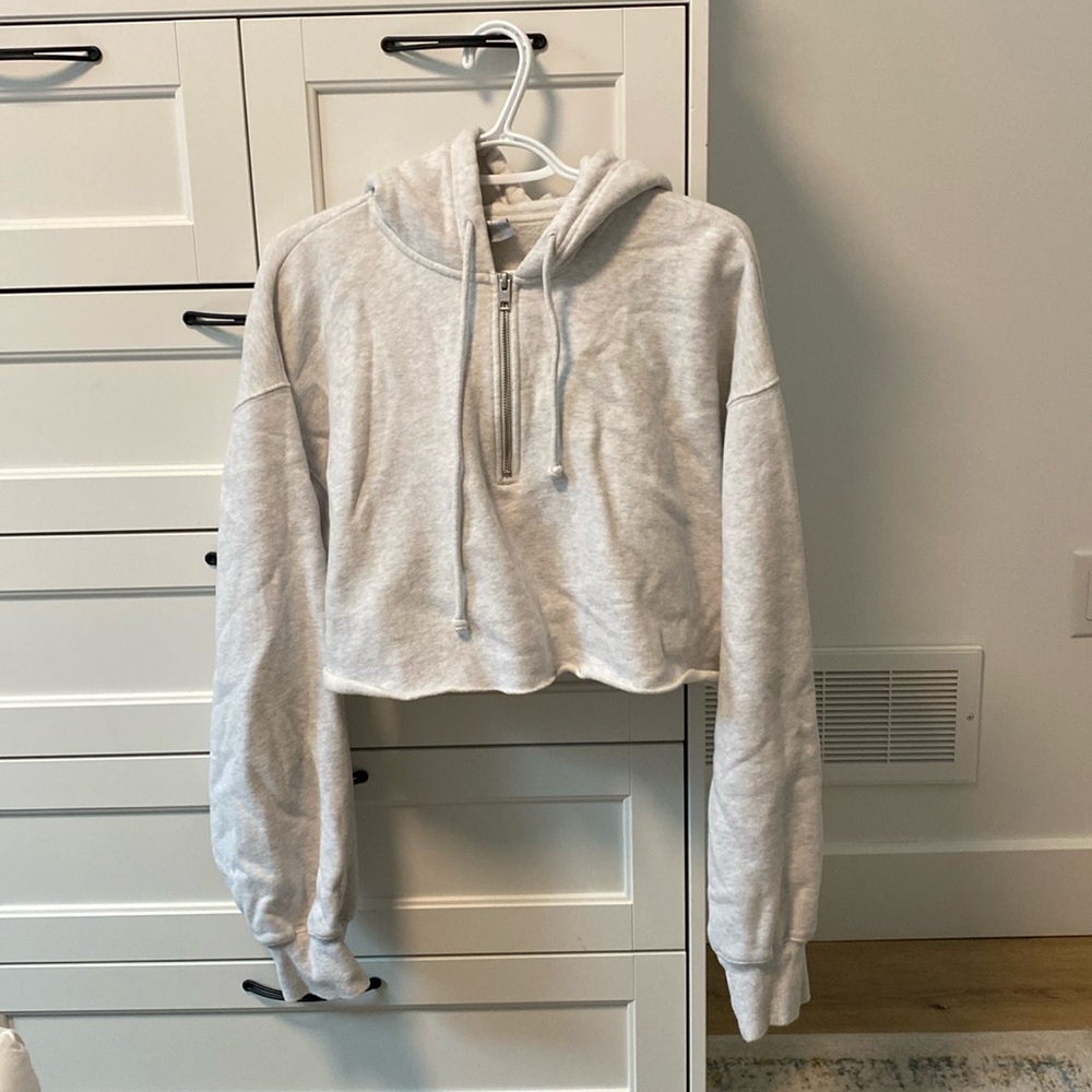 TNA Cozy AF Fleece Heather Cloud Grey